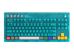 8BitDo Retro 87 N64 30th Collection Wireless RGB Hot Swappable Mechanical Keyboard with Dual Super Buttons - 8BitDo Cloud Gray Switches - Clear Blue [RET00939] Εικόνα 2