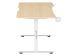 Anda Seat Desk Xtreme-E 1.4m, Adjustable Height, Without Cable Management Box - White/Wood [AD-D-DD1-1400-06-K] Εικόνα 3