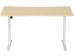 Anda Seat Desk Xtreme-E 1.4m, Adjustable Height, Without Cable Management Box - White/Wood [AD-D-DD1-1400-06-K] Εικόνα 4
