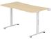 Anda Seat Desk Xtreme-E 1.4m, Adjustable Height, Without Cable Management Box - White/Wood [AD-D-DD1-1400-06-K] Εικόνα 5