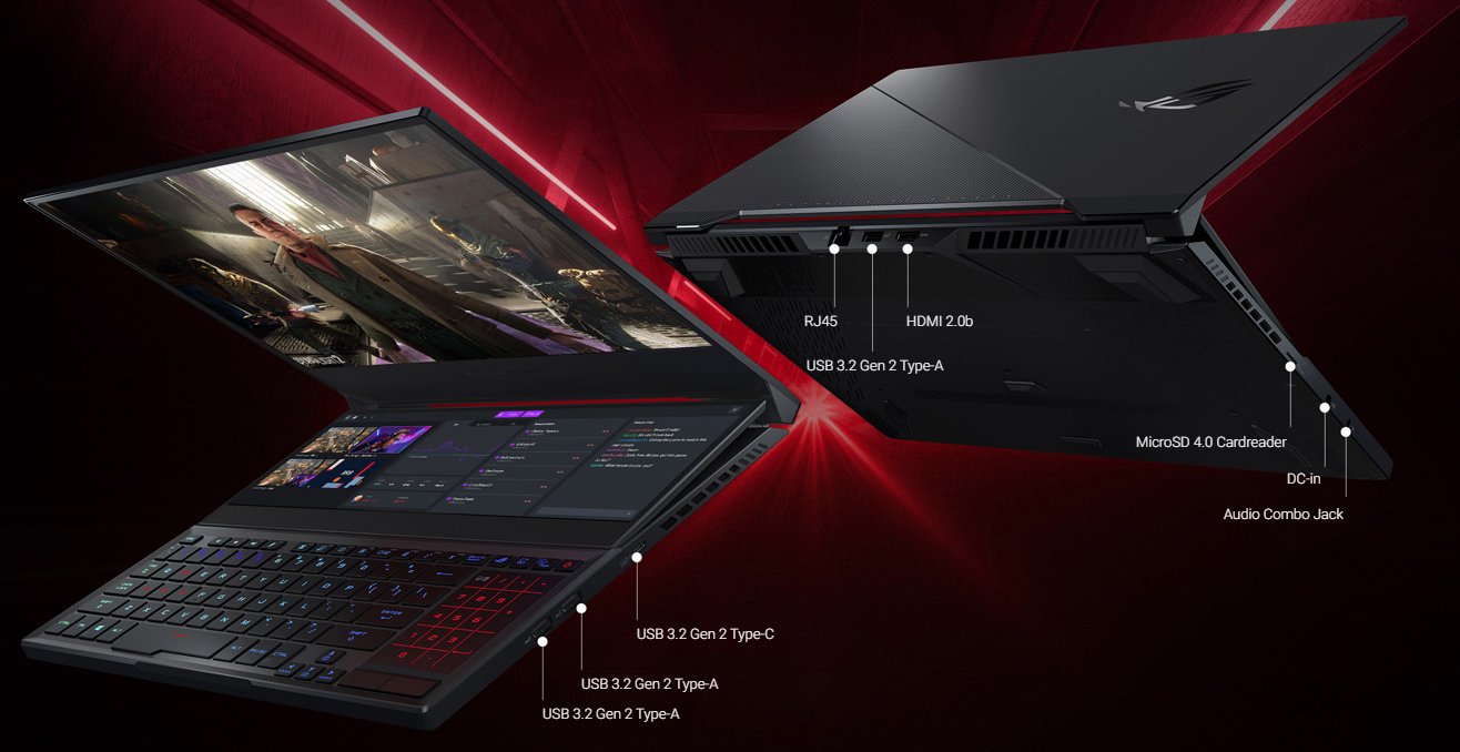 Asus ROG Zephyrus Duo SE GX QS HF T Ryzen HX GB TB SSD Nvidia RTX